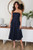 MILIO MILANO STRAPLESS MIDI DRESS WITH BELT