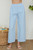 WIDE LEG LINEN CENTER FRONT SEAM PANTS W/POCKET