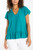 SHORT SLEEVE V NECK TOP