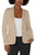 FITTED BLAZER - BISCUIT TAN