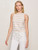 SUMMER SHINE SEQUIN SHELL - SUMMER SAND / WHITE STRIPE