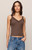 Z SUPPLY EVE LACE TANK - COCOA LATTE