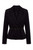 BELTED PEPLUM BLAZER - BLACK