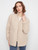 FUZZY JACKET WITH ROUND HEM