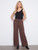 WIDE LEG PIN TUCK PANTS WITH ELASTICATED WAIST