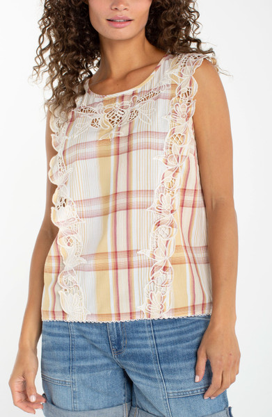 CAP SLEEVE DOLMAN EMBROIDERED TOP