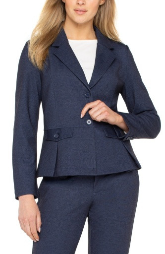 PEPLUM BLAZER NAVY DUSK