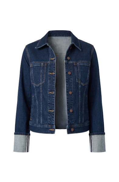TALL CUFFED SELVEDGE TRUCKER JACKET - COSMIC DUST