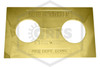 FDC Identification Plate | 2-1/2 in. | Square | Auto Spkr | Polished Brass | QRFS™ | Hero