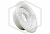 Two Piece Escutcheon | FPPI | Threaded Recessed | White | 3/4 in. Sprinkler | Hero