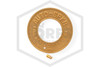 FDC Identification Plate | FPPI | 4 in. | Round | Auto Spkr | Cast Brass | Front