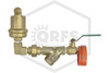 Automatic Air Vent Valve with Cap | 1/2 in. with 8 in. Cap | Brass | 700-500-00160