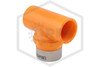 CPVC SofTorque™ SR Sprinkler Head Tee | 1 in. x 1/2 in. Gasket Sealed Reinforced Plastic Thread | Spears FlameGuard™ | 4202-130GSR