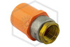 CPVC Spigot Female Sprinkler Head Adapter | 1 in. x 1/2 in. Brass Thread | Spears FlameGuard™ | 4238-130 | Hero
