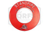 FDC Identification Plate | 4 in. | Round | Standpipe | Red | QRFS™ | Hero