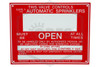 This Valve Controls Sign | 9 in. x 7 in. | Red w/ White Letters | QRFS™ | Hero