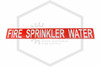 Fire Sprinkler Water Decal | Pipe Markers | 3 in. x 24 in.