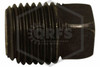Black Iron Fitting | Square Head Plug | 1/2 in. NPT | Iron | QRFS™ | Side