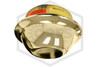 Viking™ Domed & Dry Pendent Cover Plate | Brass | 165F | 3-1/8 in. OD | 12381BC | QRFS™ | Hero | Shown with 135F Label