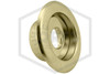 Reliable™ F1 Escutcheon | Bright Brass | 3/4 in. Sprinkler | QRFS™ | Hero