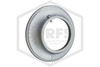 Pipe Wall Plate | Galvanized | 2 in. IPS | 2-3/8 in. Inner Diameter