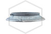 Pipe Wall Plate | Galvanized | 4 in. IPS | 4-5/8 in. Inner Diameter
