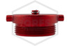 Aluminum Plug and Chain | 2-1/2 in. NST | Red | Side