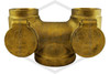 Recessed/Concealed FDC | Straight | Double Clapper | 4 in. x 2-1/2 in. x 2-1/2 in. NPT | Cast Brass | QRFS™ | Hero