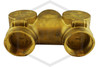 Recessed/Concealed FDC | Straight | Double Clapper | 4 in. x 3 in. x 3 in. NPT | Cast Brass |  QRFS™ | Inlets