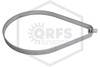 Swivel Ring | 8 in. | 1/2 in. Rod | Pre-Galvanized | 1000 lbs. Max. Load | Side C
