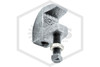 Top Beam Clamp | 1/2 in.-16 | Galvanized | 950 Top/750 Bottom Load lbs. | Bottom