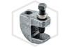 Top Beam Clamp | 3/8 in.-16 | Galvanized | 500 Top/250 Bottom Load lbs. | Hero
