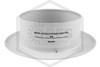 Senju® D3 Recessed Escutcheon | White | 1/2 in. Sprinkler | 004-1410 | QRFS | Markings