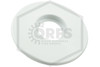 Viking™ Flush Institutional Escutcheon | Painted White | 4 in. OD | 1/2 in. Sprinkler | 23197M/W | QRFS™ | Hero