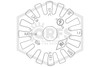 Reliable™ RA1314 Pendent Sprinkler | SR | 5.6K | White | 135F | F56P0W | QRFS™ | Deflector
