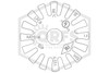 Reliable RA1314 Pendent Sprinkler | SR | 5.6K | Brass | 155F | F56P1BN