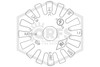 Reliable™ RA1314 Pendent Sprinkler | SR | 5.6K | White | 286F | F56P3WN | QRFS™ | Deflector