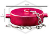 Wilson & Cousins™ Cap and Chain Red Aluminum   HF42AL-RED-2.5 Dimensions | QRFS™