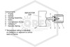 Tyco™ TY3332 HSW Sprinkler | QR / SR | 5.6K | Chrome | 155F | 50-376-9-155 | Sketch PH