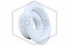 Two Piece Escutcheon | FPPI | Recessed | White | 1/2 in. Sprinkler | Hero