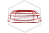 Alarm Bell Wire Guard | FPPI | 6-10 in. Bells | Diameter | Red | Side