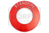 FDC Identification Plate | FPPI | 4 in. | Round | Standpipe | Red | Front