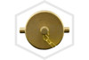 Brass Cap and Chain | FPPI | 2-1/2 in. NST | Cast Brass | Top