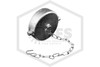 Brass Cap and Chain | FPPI | 2-1/2 in. NST | Polished Chrome | Hero
