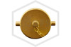 Aluminum Cap and Chain | ASC | 2-1/2 in. NST | Cast Brass | Top