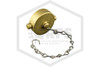 Brass Cap and Chain | FPPI | 1-1/2 in. NST | Cast Brass | Hero