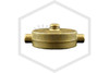 Brass Cap and Chain | FPPI | 1-1/2 in. NST | Cast Brass | Side