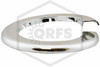 Pipe Wall Plate | FPPI | Plastic | Chrome | 4 in. IPS | 4-5/8 in. Inner Diameter | Split