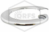 Pipe Wall Plate | FPPI | Plastic | Chrome | 5 in. IPS | 5-5/8 in. Inner Diameter | Split