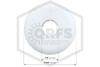Pipe Wall Plate | FPPI | Plastic | White | 1/2 in. IPS | 7/8 in. Inner Diameter | Dimensions